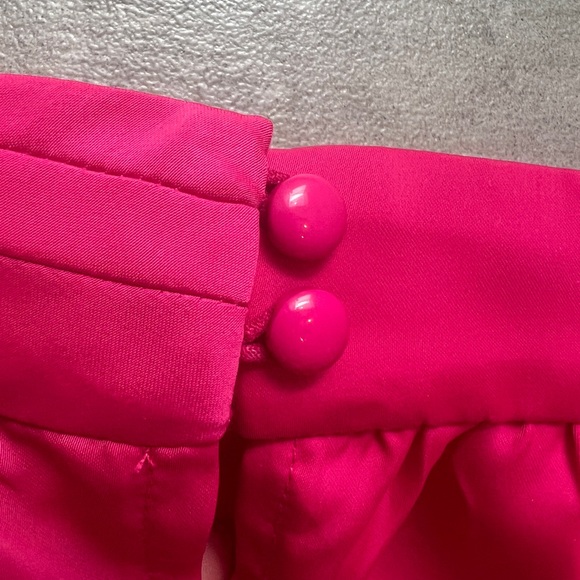 NWT gorgeous pink dress w great style! High neck w one shoulder, faux wrap skirt - Picture 6 of 13